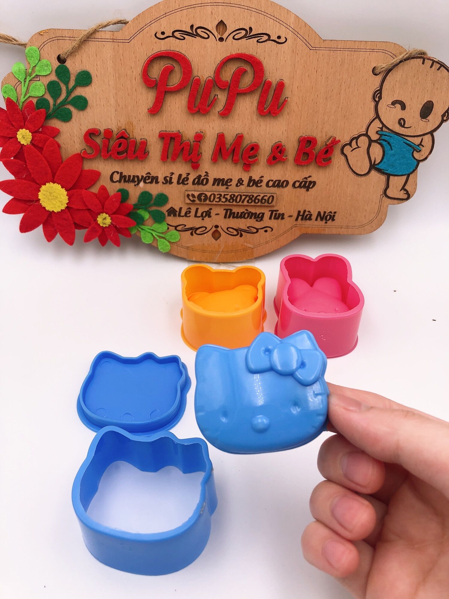 [FREE SHIP - BÁN CHẠY] Sét 3 Khuôn Làm Cơm BenTo Cho Bé