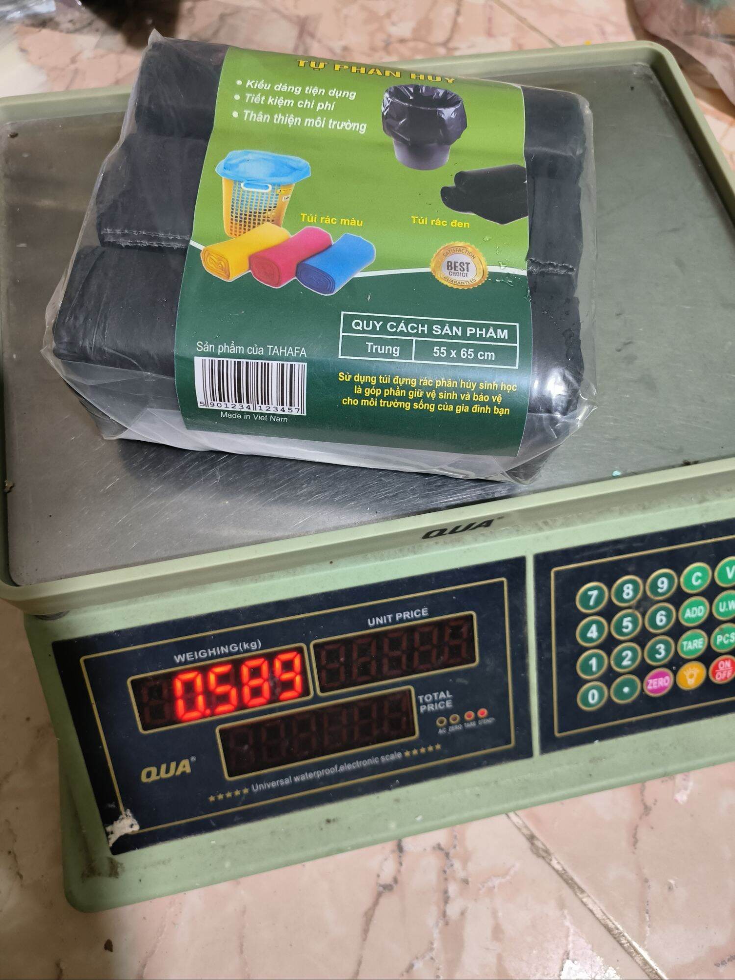 Set 3 cuộn túi đựng rác tự phân hủy