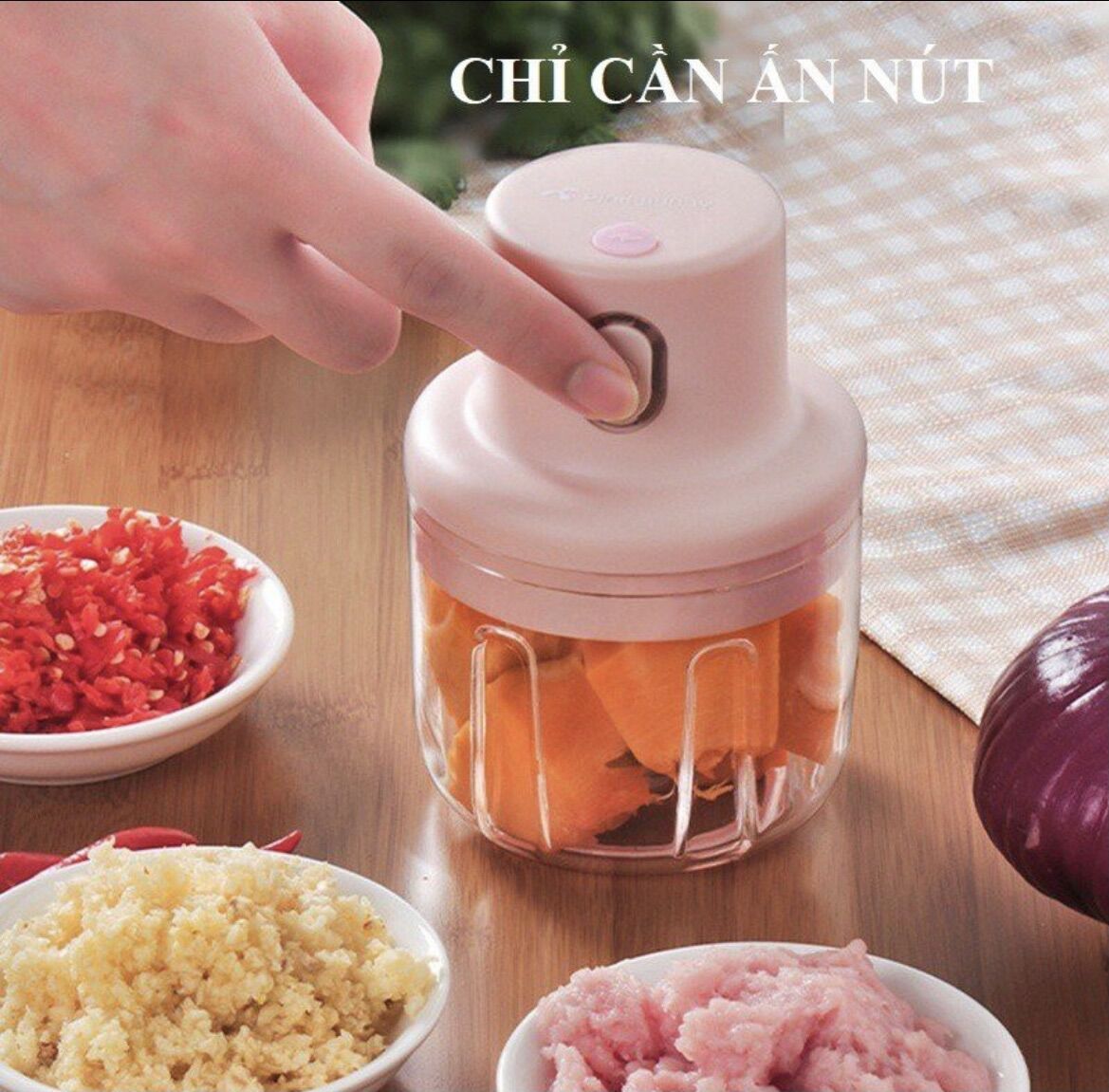 Máy Xay Tỏi Ớt Đa Năng