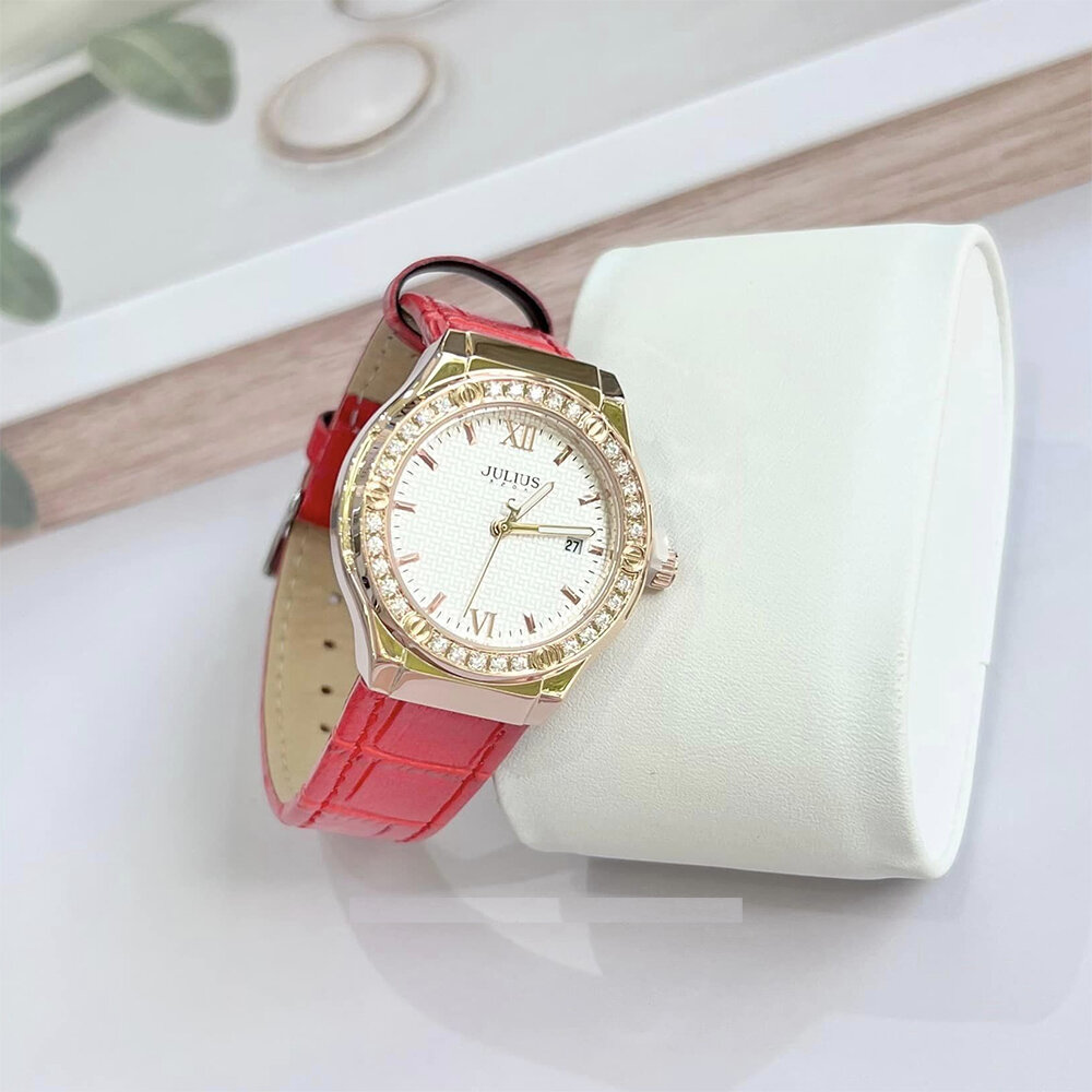 Đồng hồ nữ Julius JA-1395 dây đa đính đá