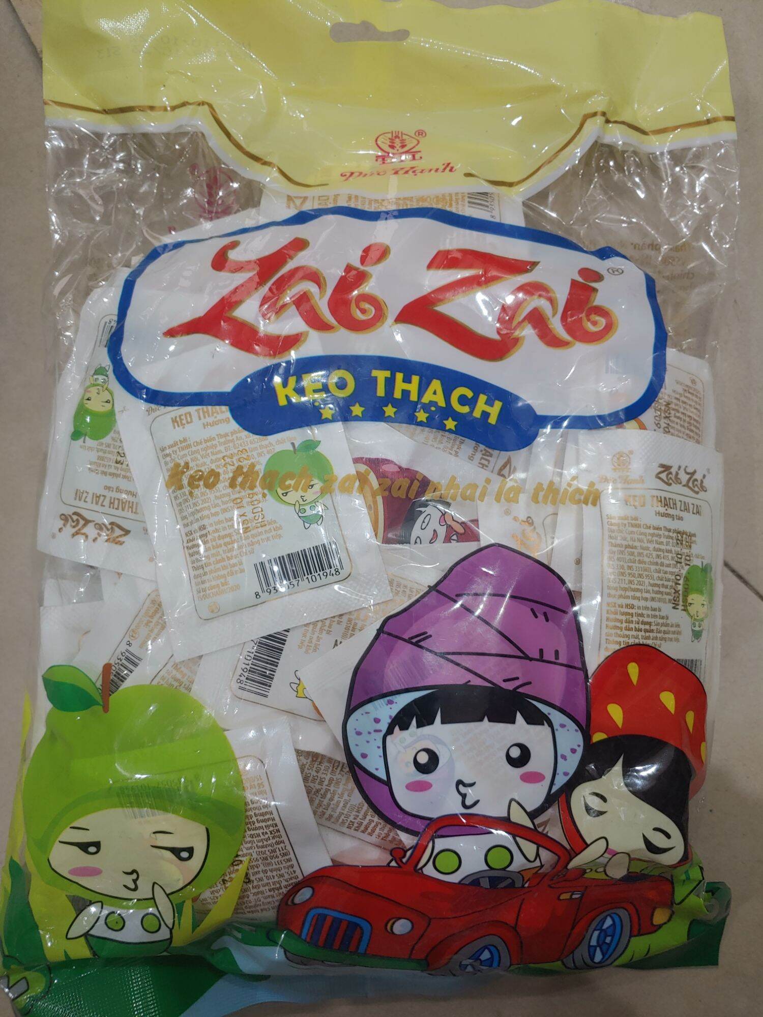Thạch zai zai gói vuông 1 kg