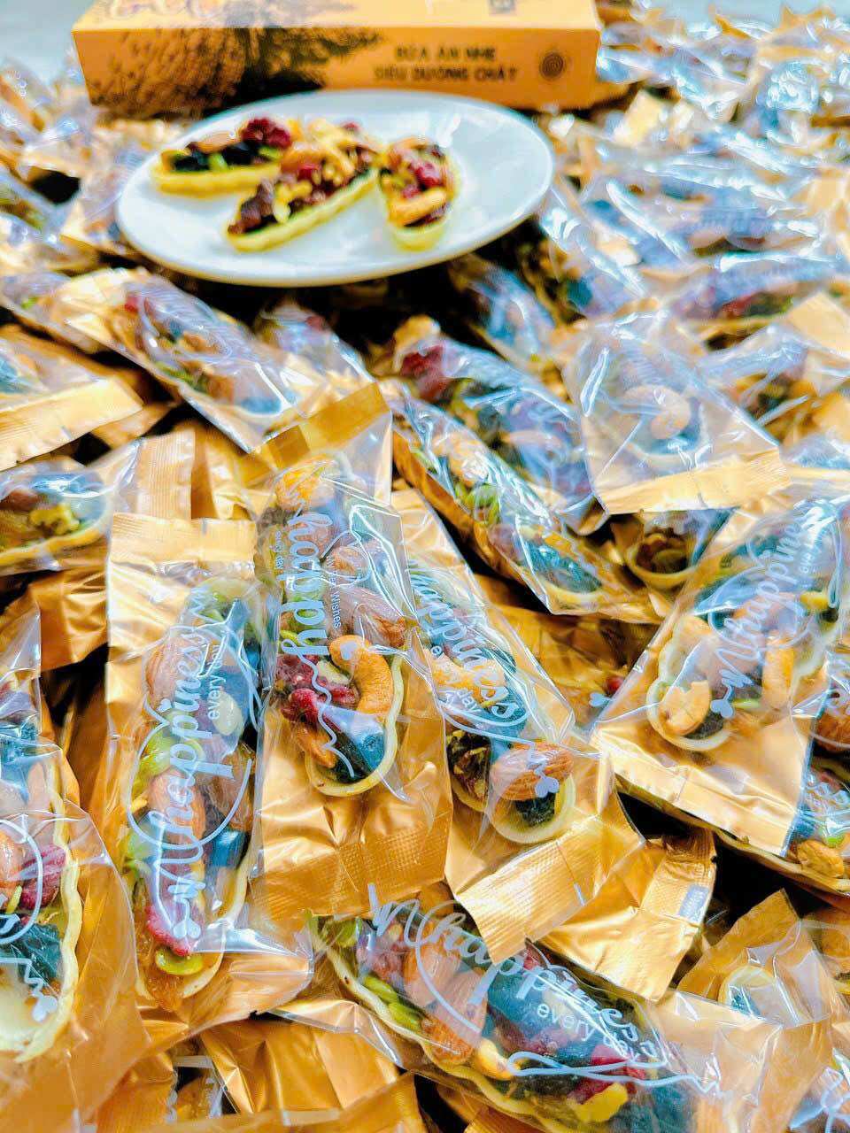 [HỘP 500g] BÁNH THUYỀN MIX HẠT DINH DƯỠNG SIÊU HẠT