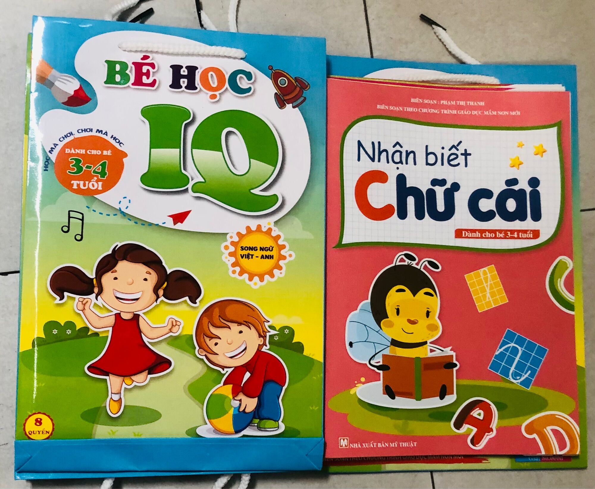 Set 8 quyển iq dành cho bé 3-4 tuổi