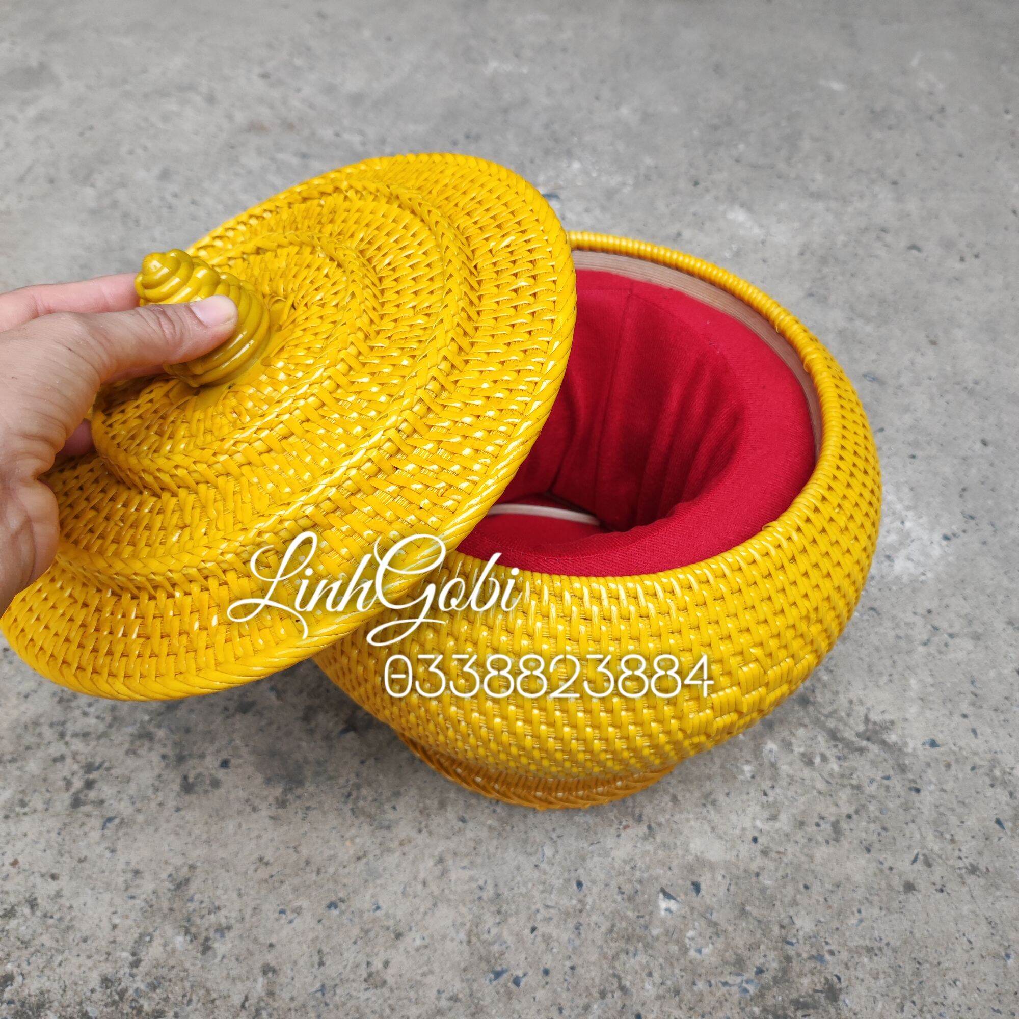 Giỏ đựng tích bằng mây CAO CẤP