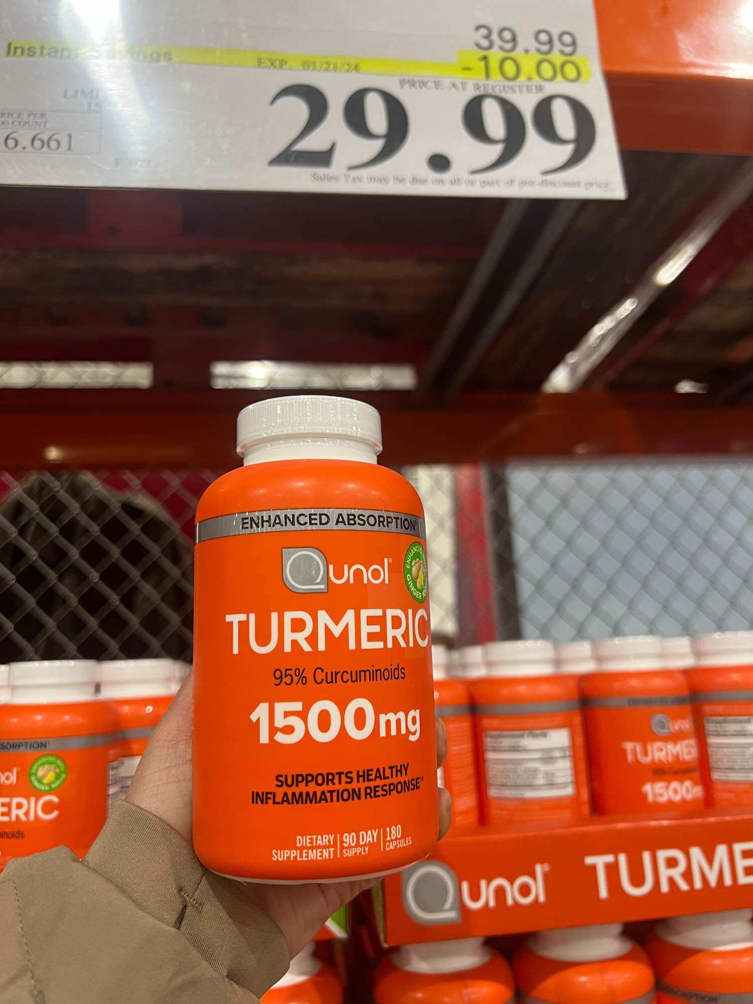 Viên Uống Tinh Chất Nghệ Qunol Turmeric 1500mg 180 Viên Của Mỹ