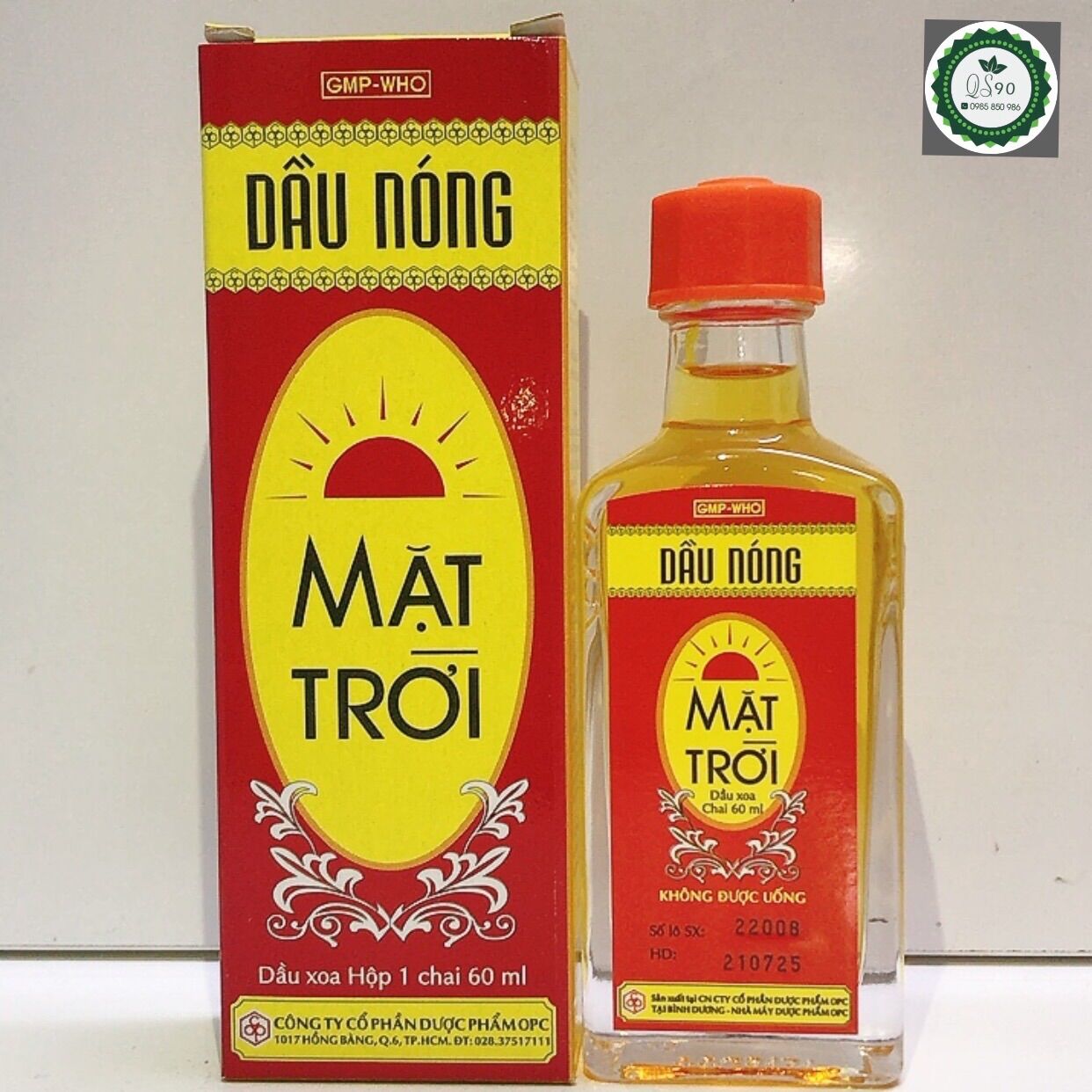 Dầu nóng mặt trời opc 1 chai 60ml