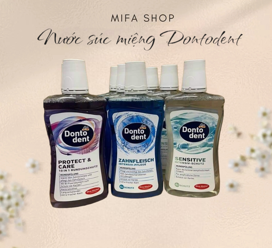 Nước súc miệng kháng khuẩn Dontodent Anti-Bakterielle, 500ml