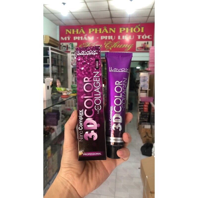 Thuốc nhuộm Lavox 3D Nano Collagen khách chọn màu nhuộm