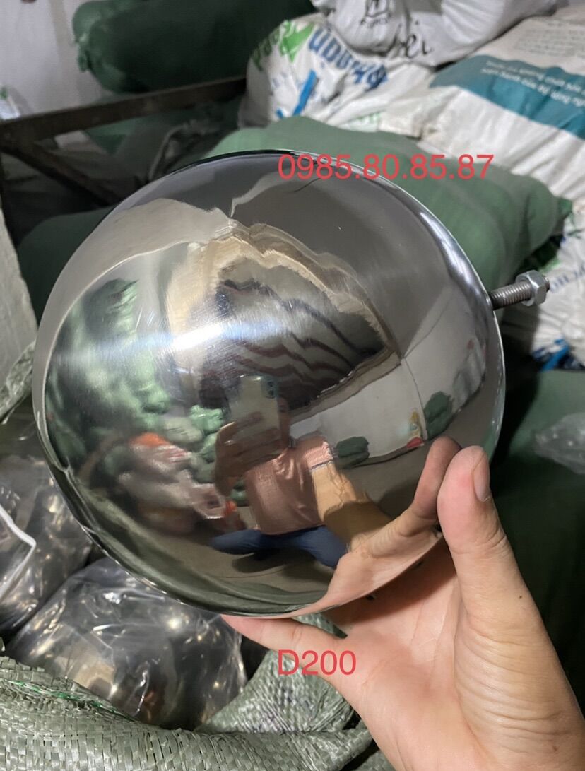 Quả cầu inox đường kính 200, Có Ty.