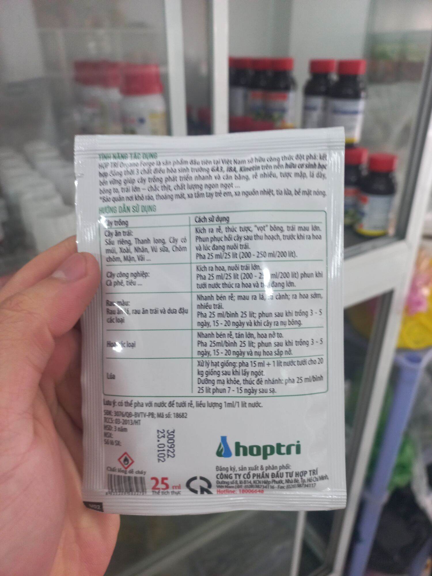 Phân bón lá hữu cơ Hợp Trí Organo Forge 25ml