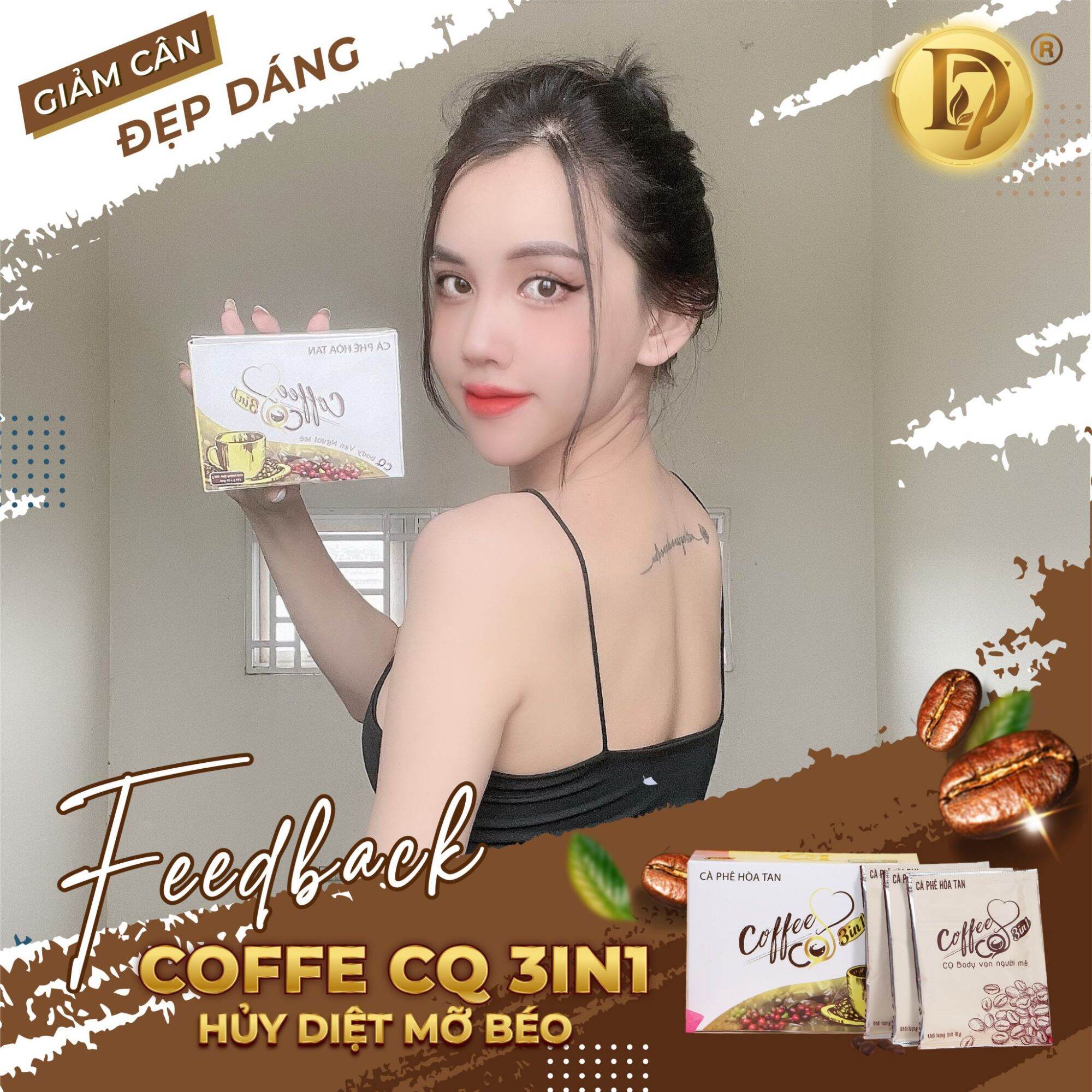 (HCM - CHÍNH HÃNG) CAFE GIẢM CÂN CQ SLIM COFFEE D7