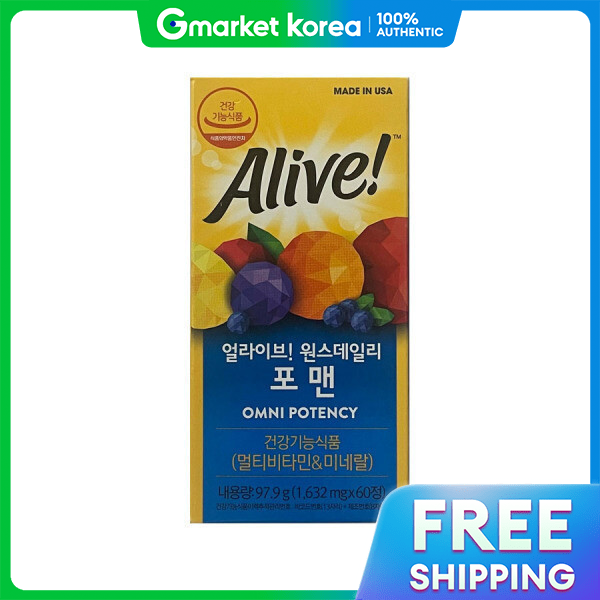 Natural Life Alive Once Daily For Men 1632mg x 60 viên