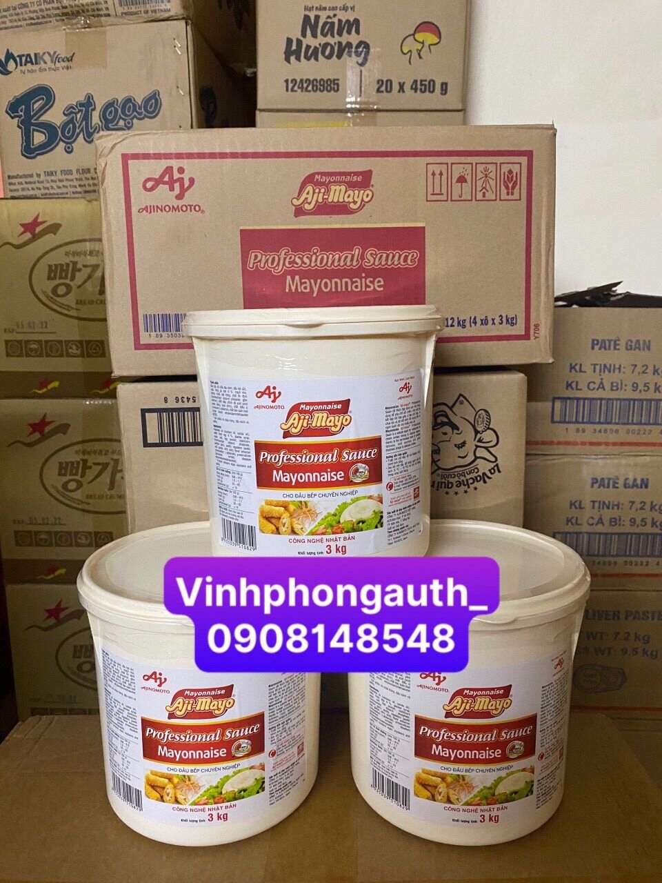 Sốt Mayonnaise Aji-Mayo 3kg