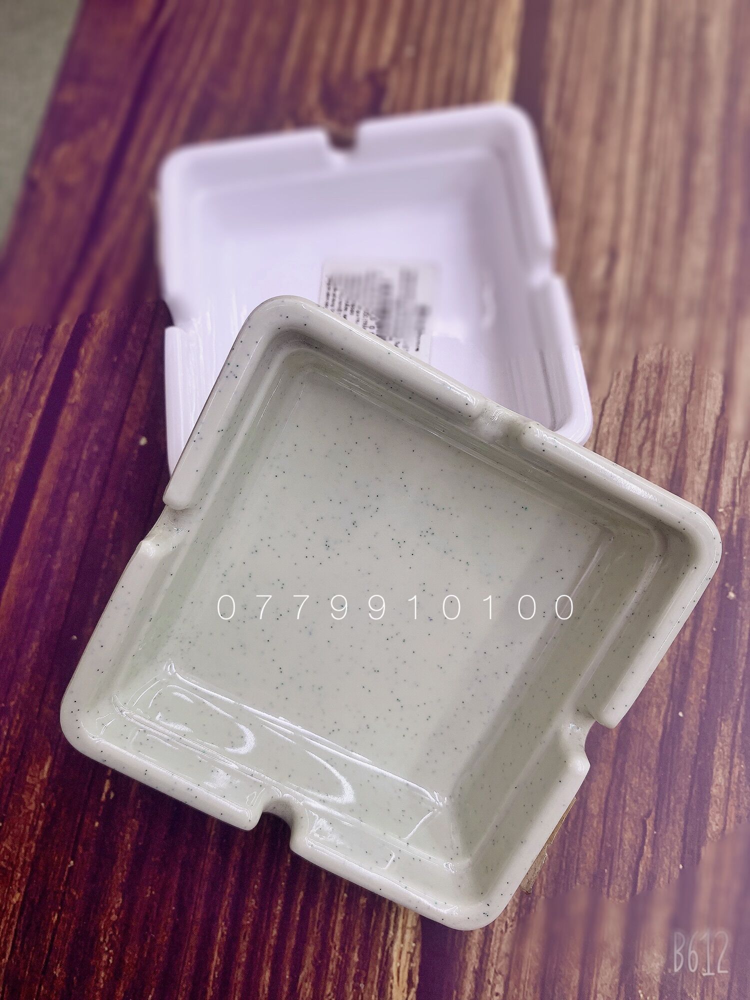 [HCM]Gạt tàn melamine Thailand vuông 9x9x3cm