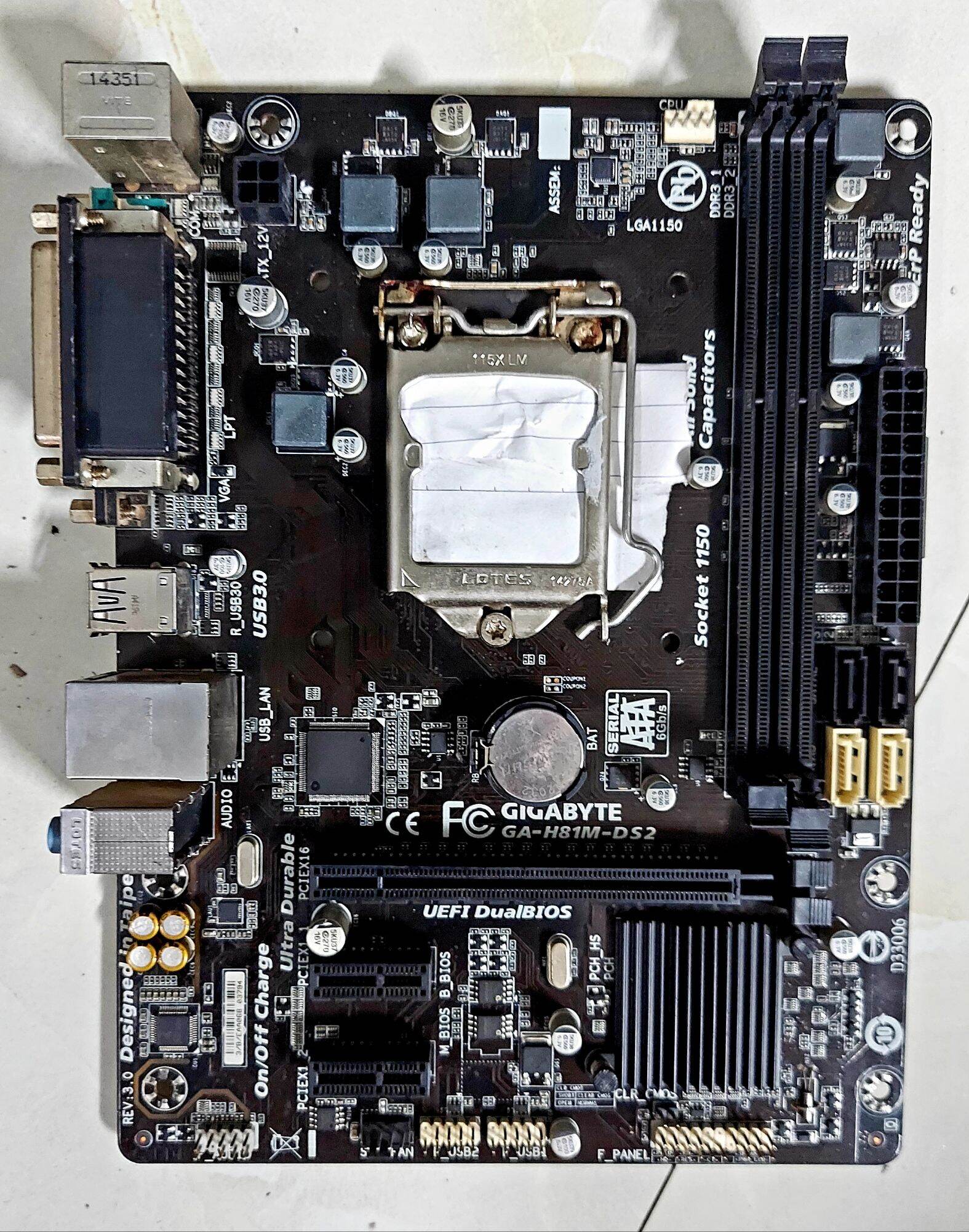 Mainboard gigabyte asus msi h110 h81 asus h81 tháo máy văn phòng đẹp bảo hành 1 tháng