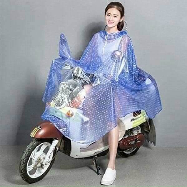 Áo đi mưa chấm bi