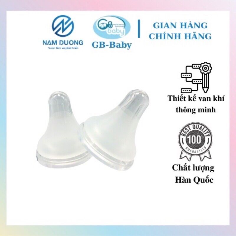 Núm ty cổ hẹp GB Baby hộp 2 cái