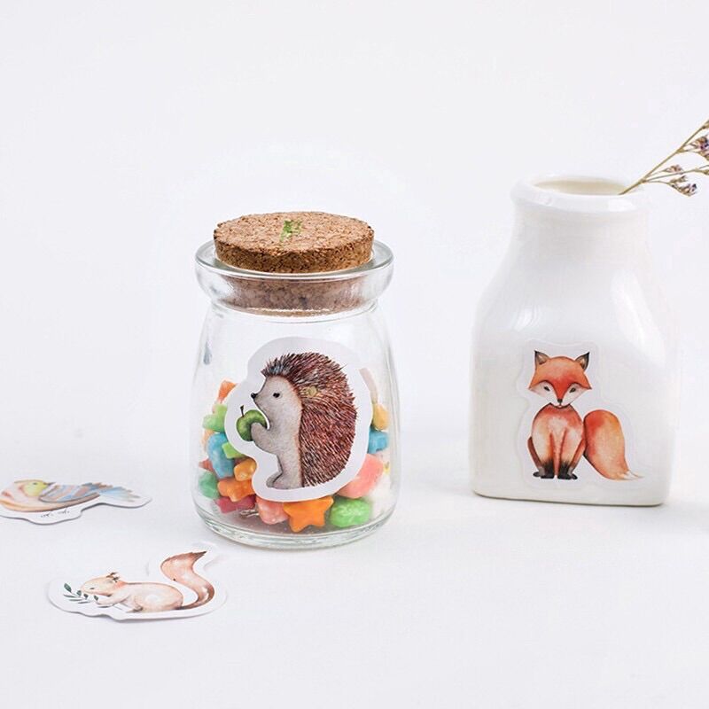 Hộp 45 miếng dán sticker hình thỏ đáng yêu