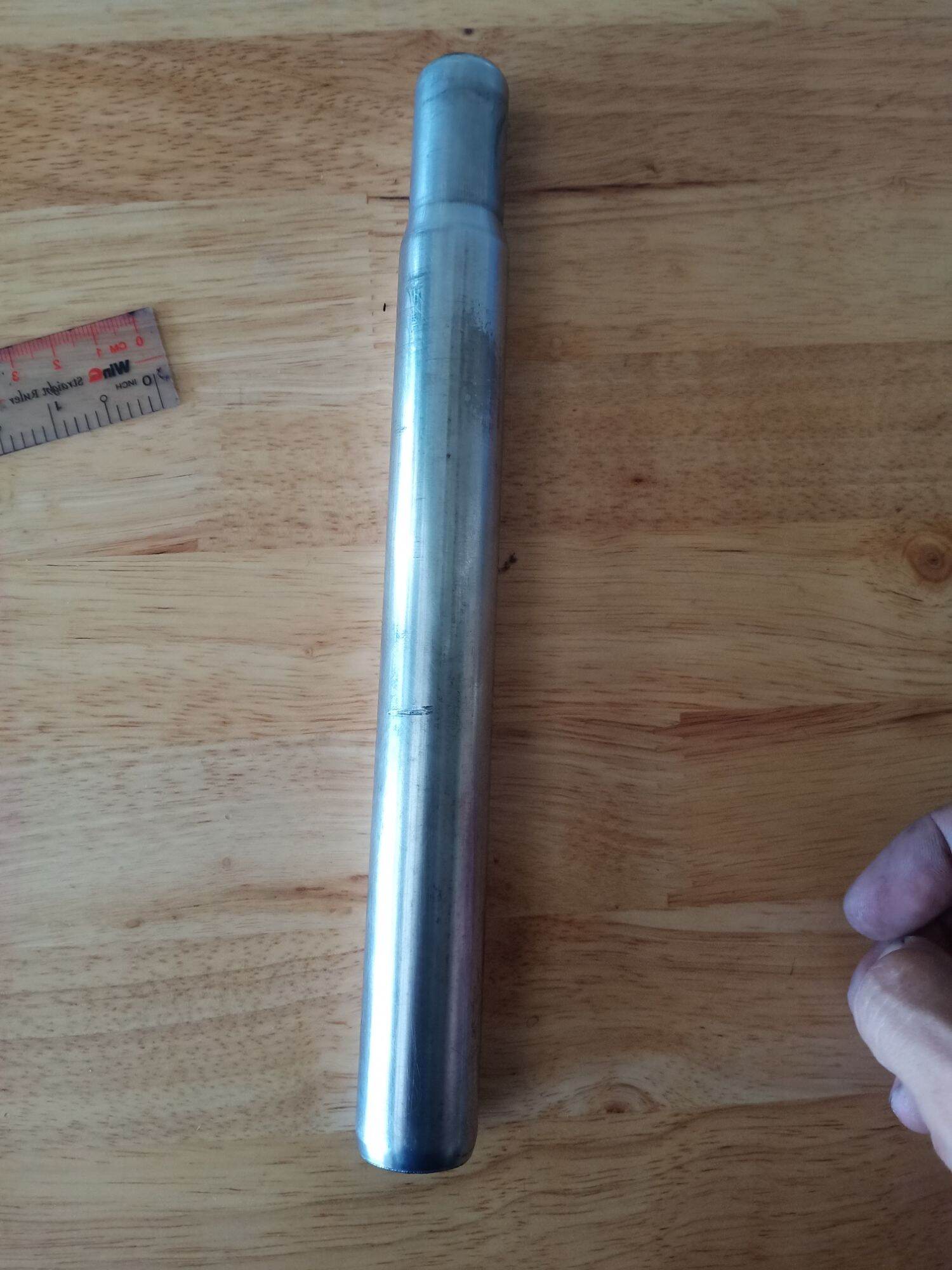 cốt yên inox xe đạp nhật bãi phi 25,4 dài 24cm