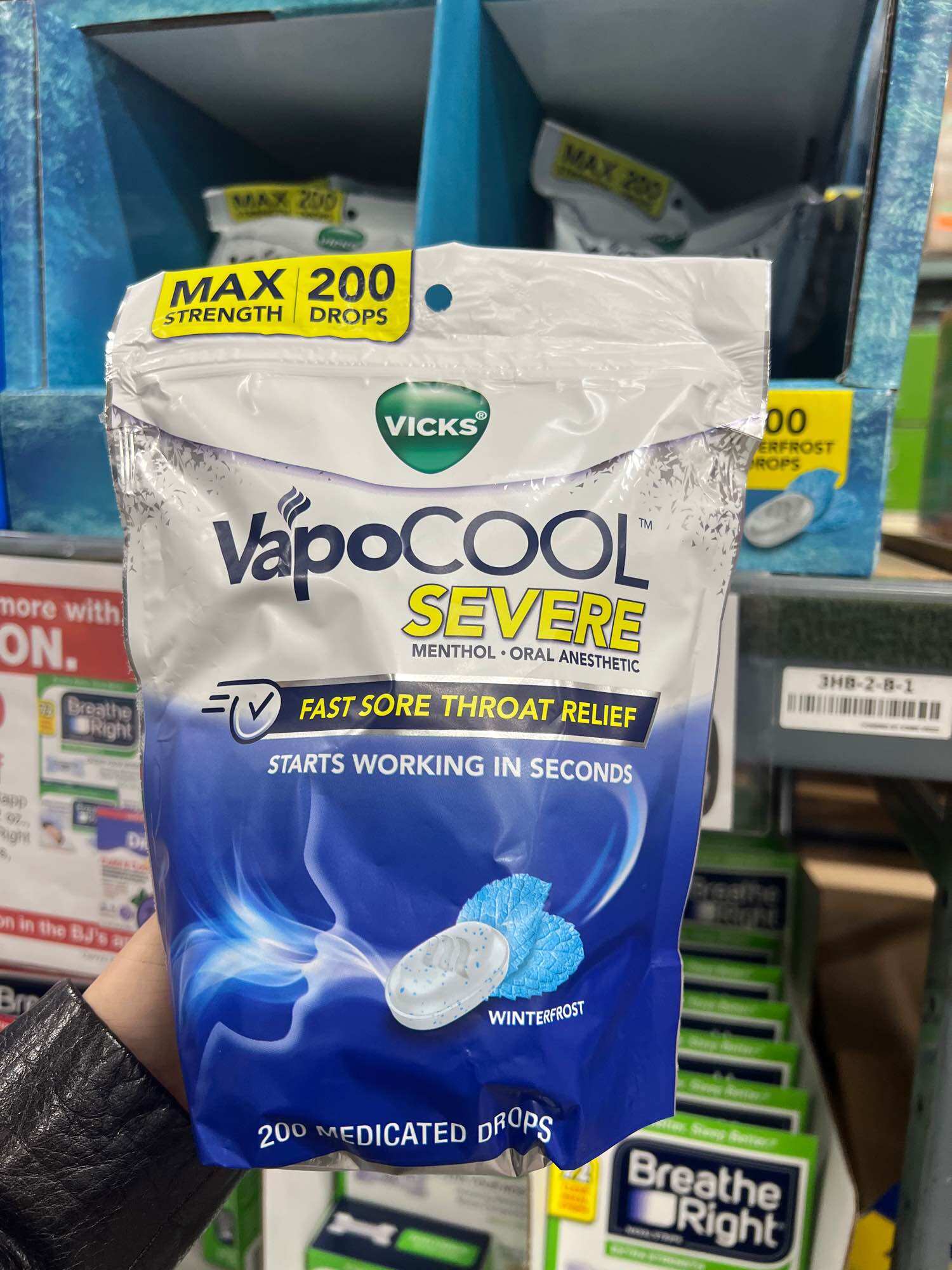 Kẹo ngậm giảm viên họng, giảm ho, thông mũi vicks vapocool 200 viên