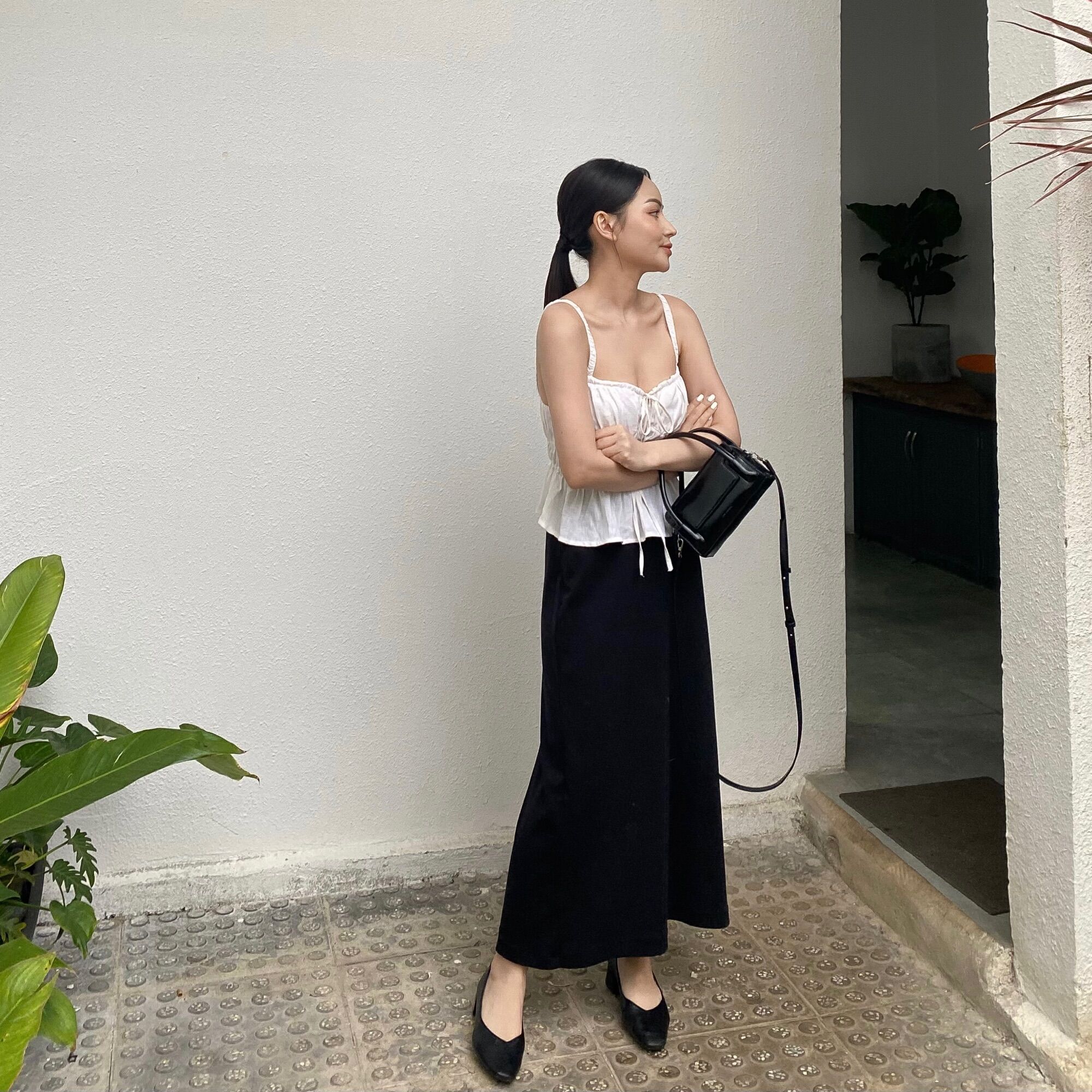 AMY Top - Áo Linen Nhún ( ảnh chính chủ )