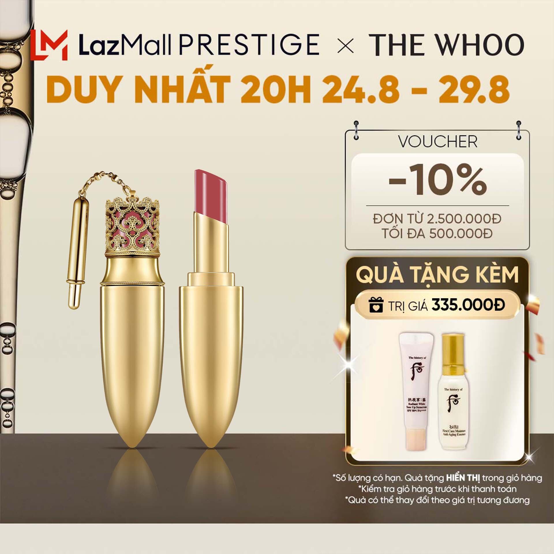 Son môi cao cấp The history of Whoo Gongjinhyang Mi Luxury Lip Rouge 6g