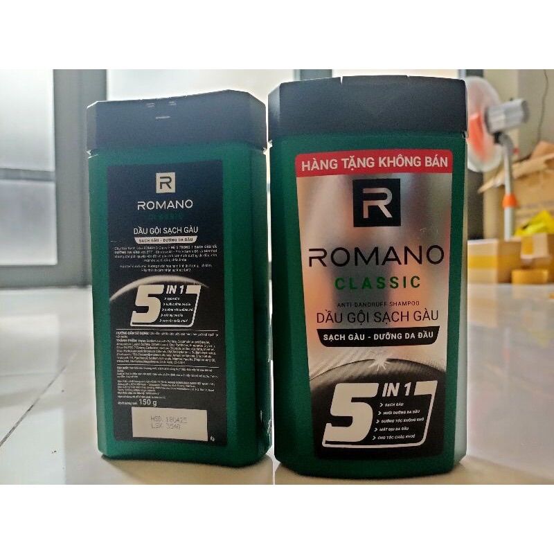 Dầu gội romano classic 5in1 150g