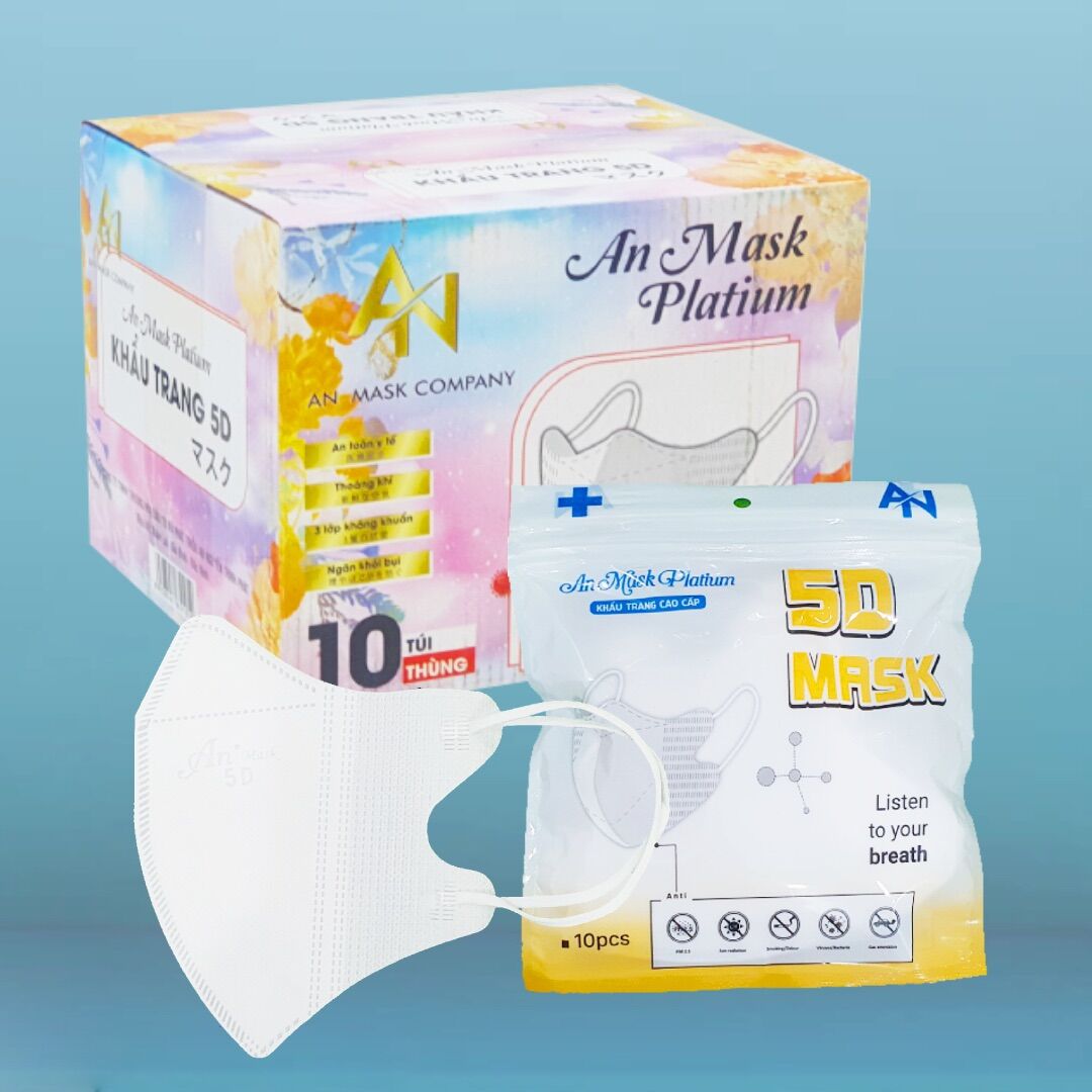 Hộp 100c khẩu trang 5d an mask
