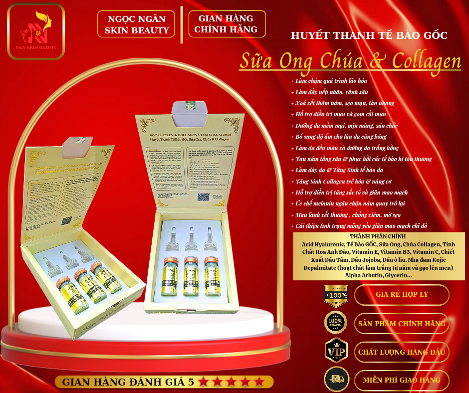 Serum sữa ong chúa & collagen