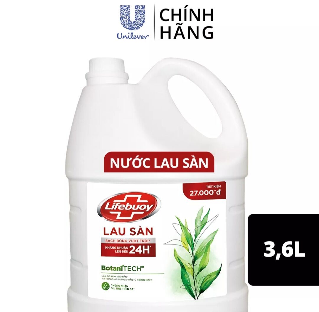 Nước Lau Sàn Lifebuoy 3,6kg kháng khuẩn