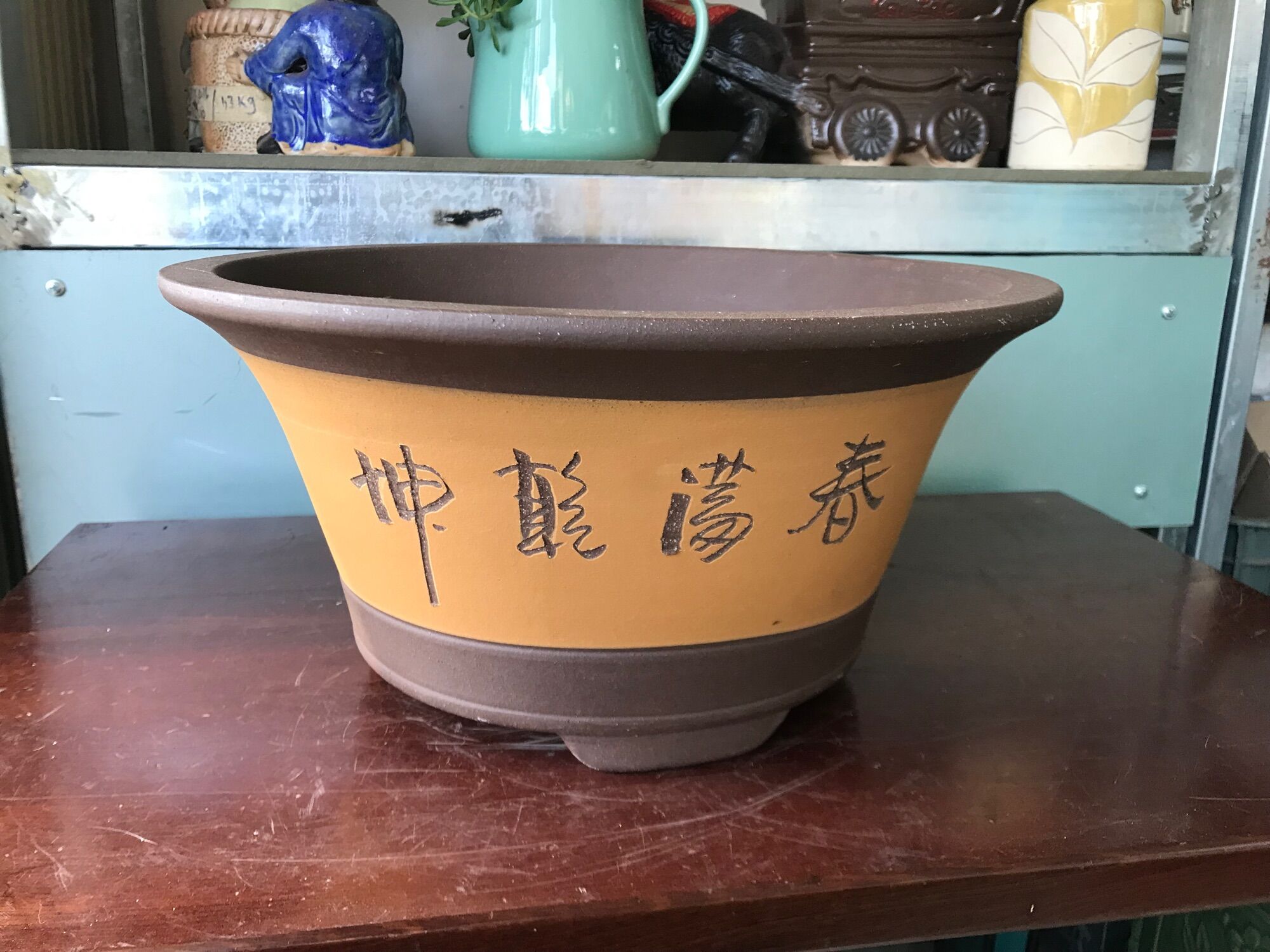 Chậu bonsai đất nung Tàu size 2