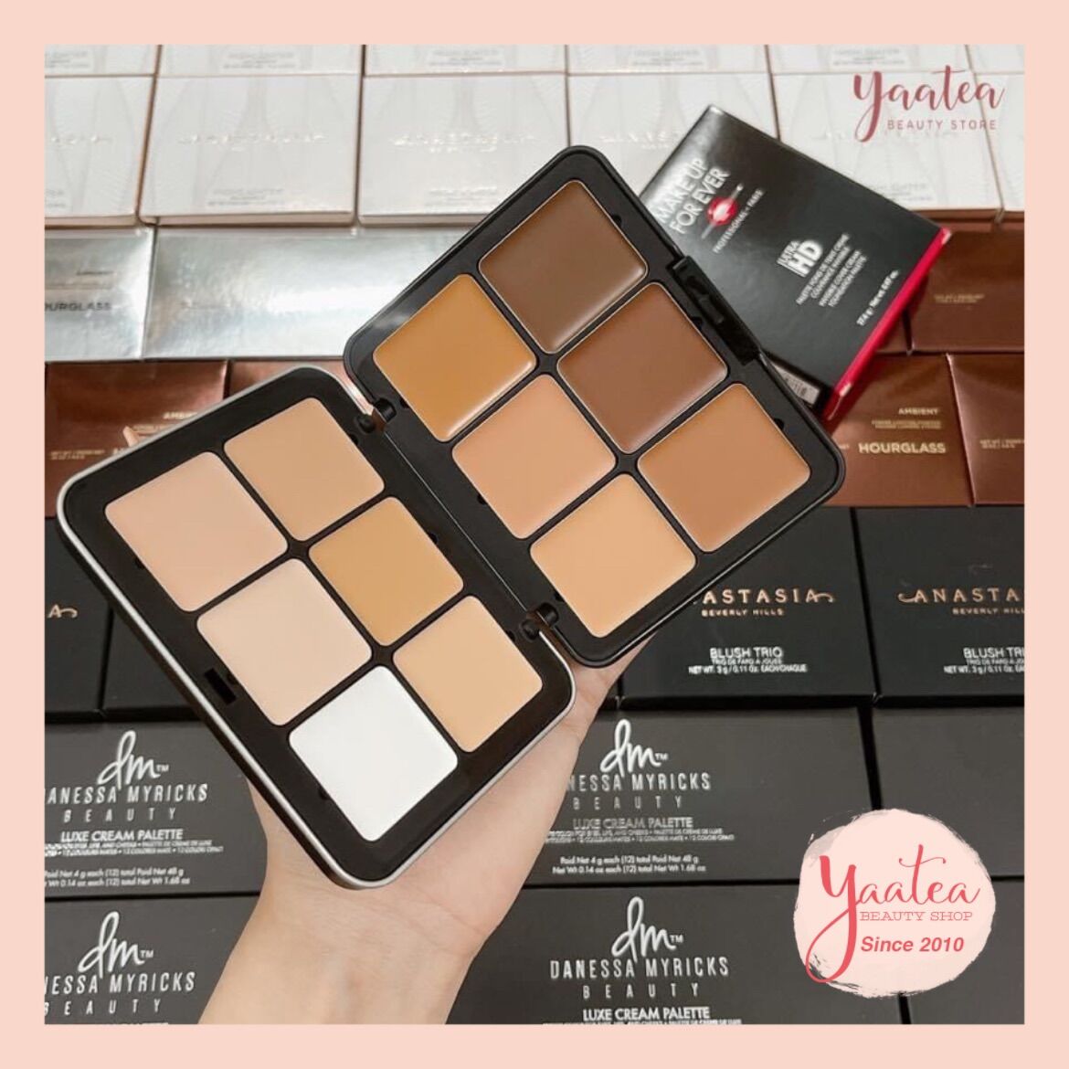 Bảng kem nền make up for ever ultra hd 12 ô