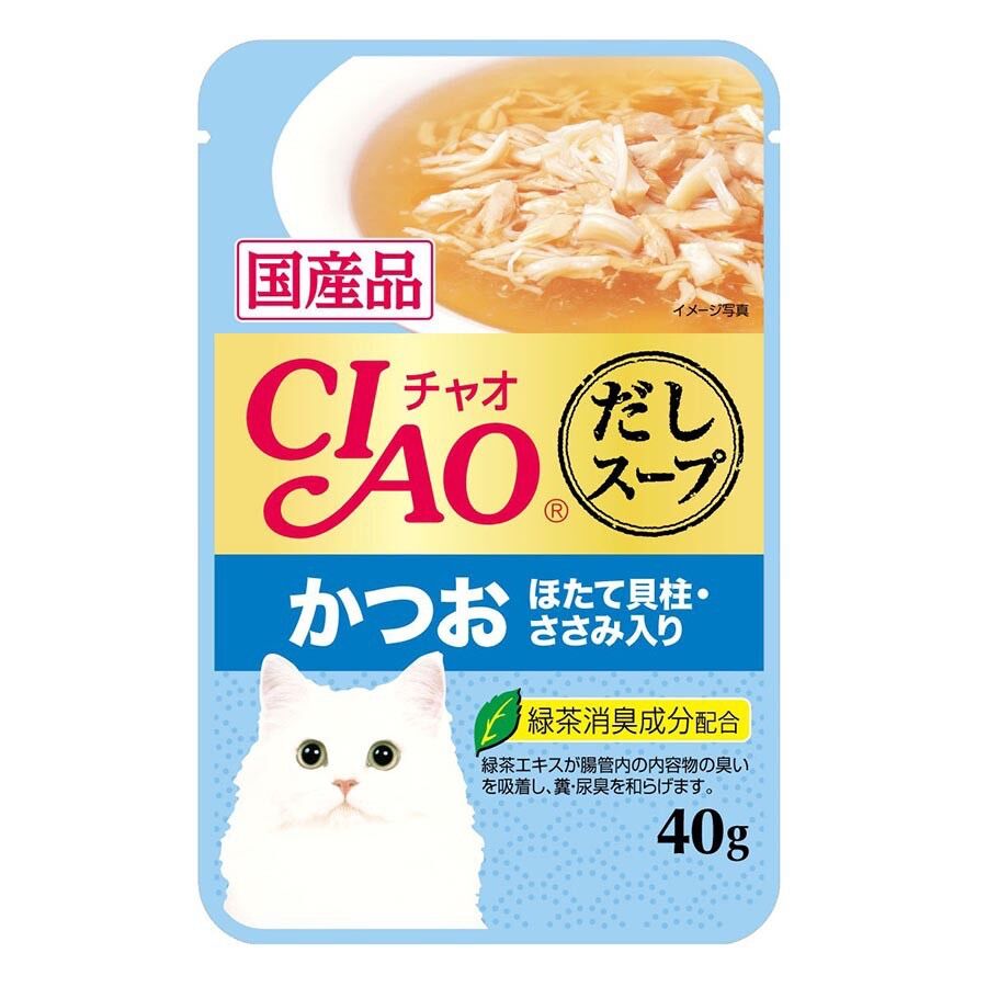 Thức ăn pate cho mèo Ciao Nhật nhập Thái Lan bịch 40 gr