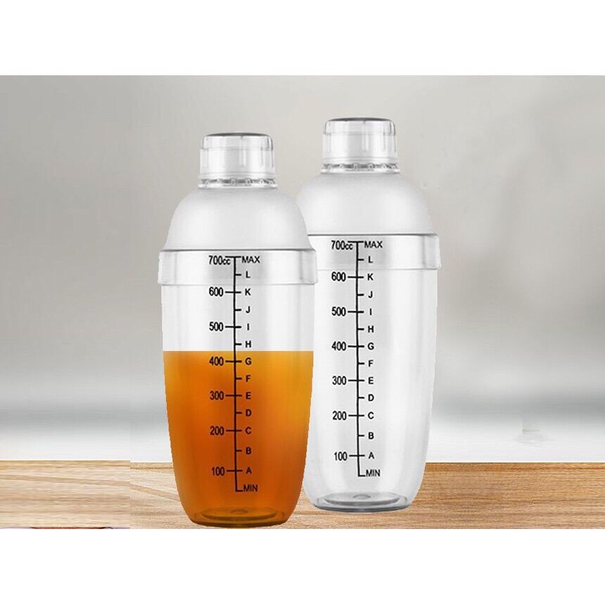 Bình lắc nhựa 700ml pha chế các loại nước uống