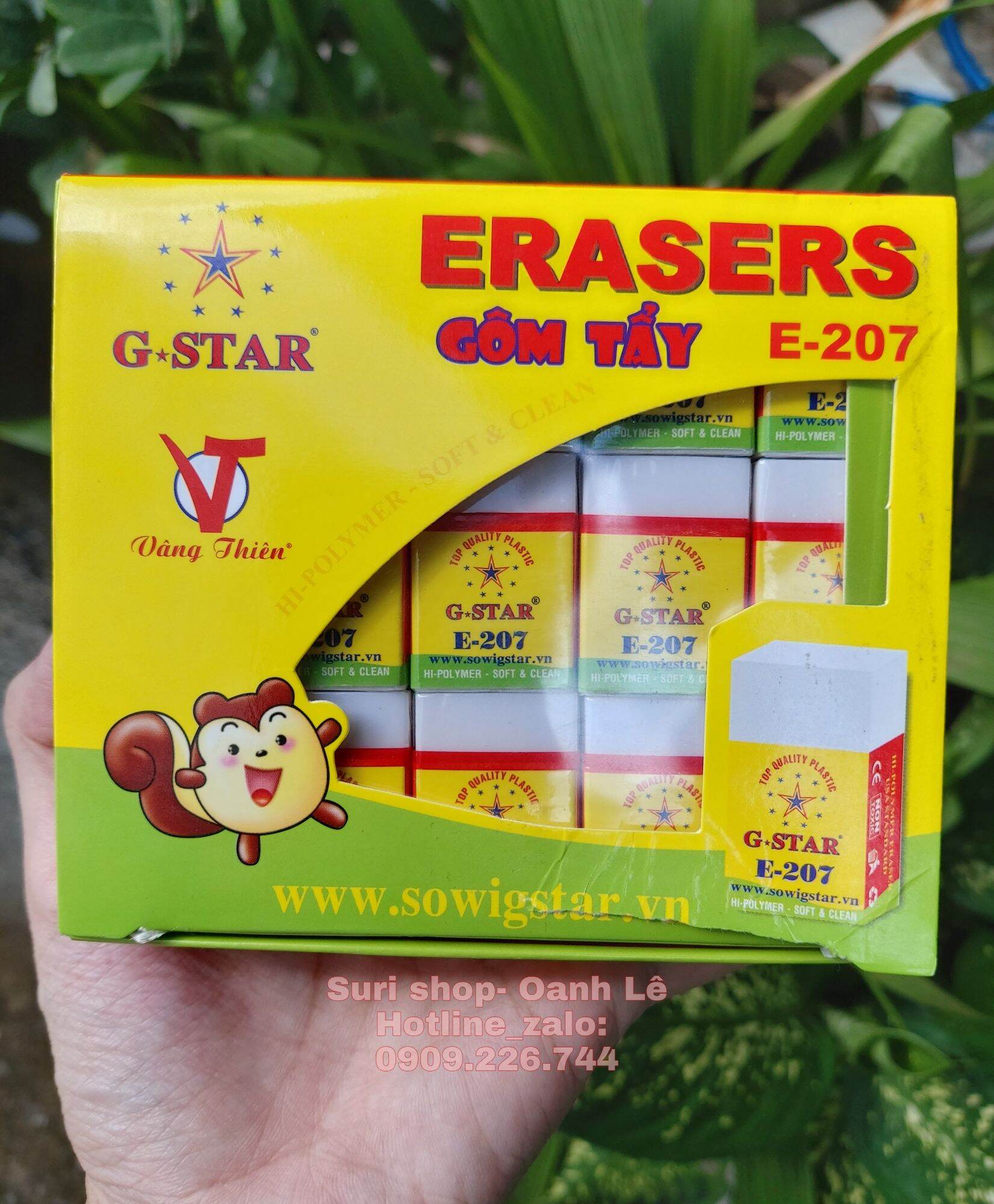 Combo 10 cục gôm tẩy Gstar