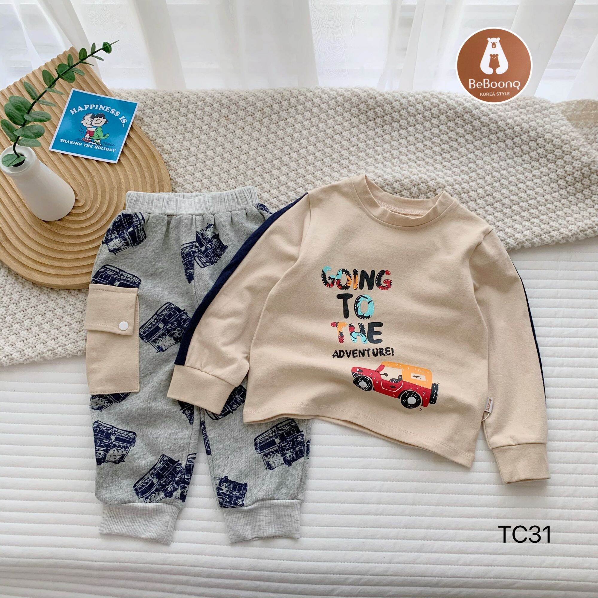 Set bộ adventure bt beboonq phong cách hàn quốc cho bé