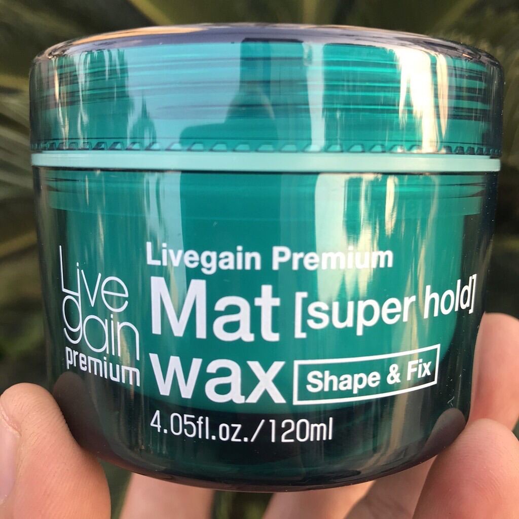 Sáp tạo kiểu độ cứng mờ LiveGain Premium Mat Wax - Super Hold 120ml