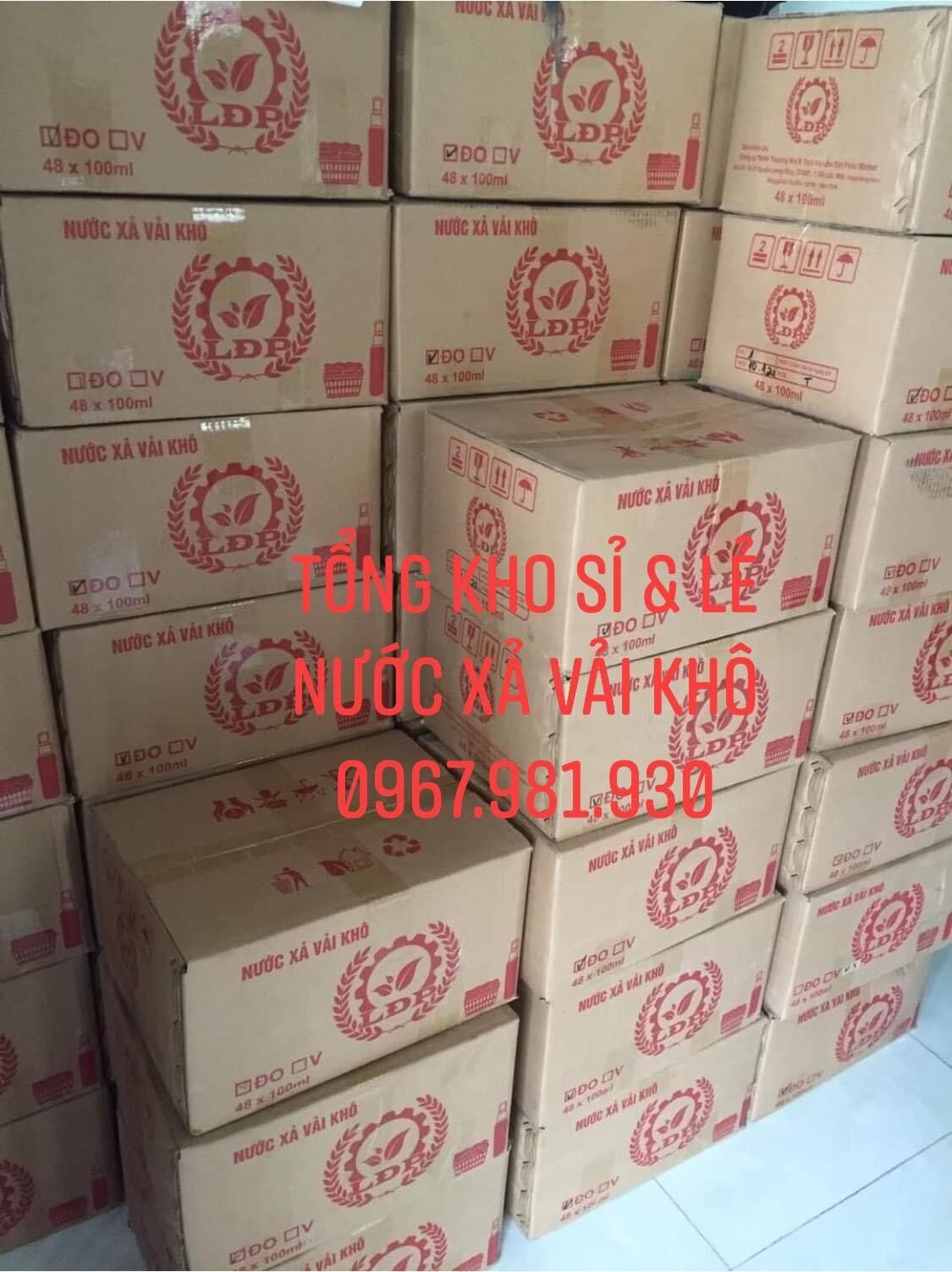 XẢ VẢI KHÔ 100ML ( màu đỏ ) - LÂM ĐẠI PHÚC