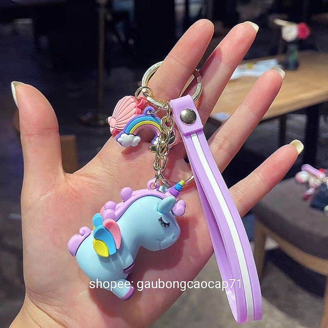 Móc khoá Kì lân unicorn kèm phụ kiện