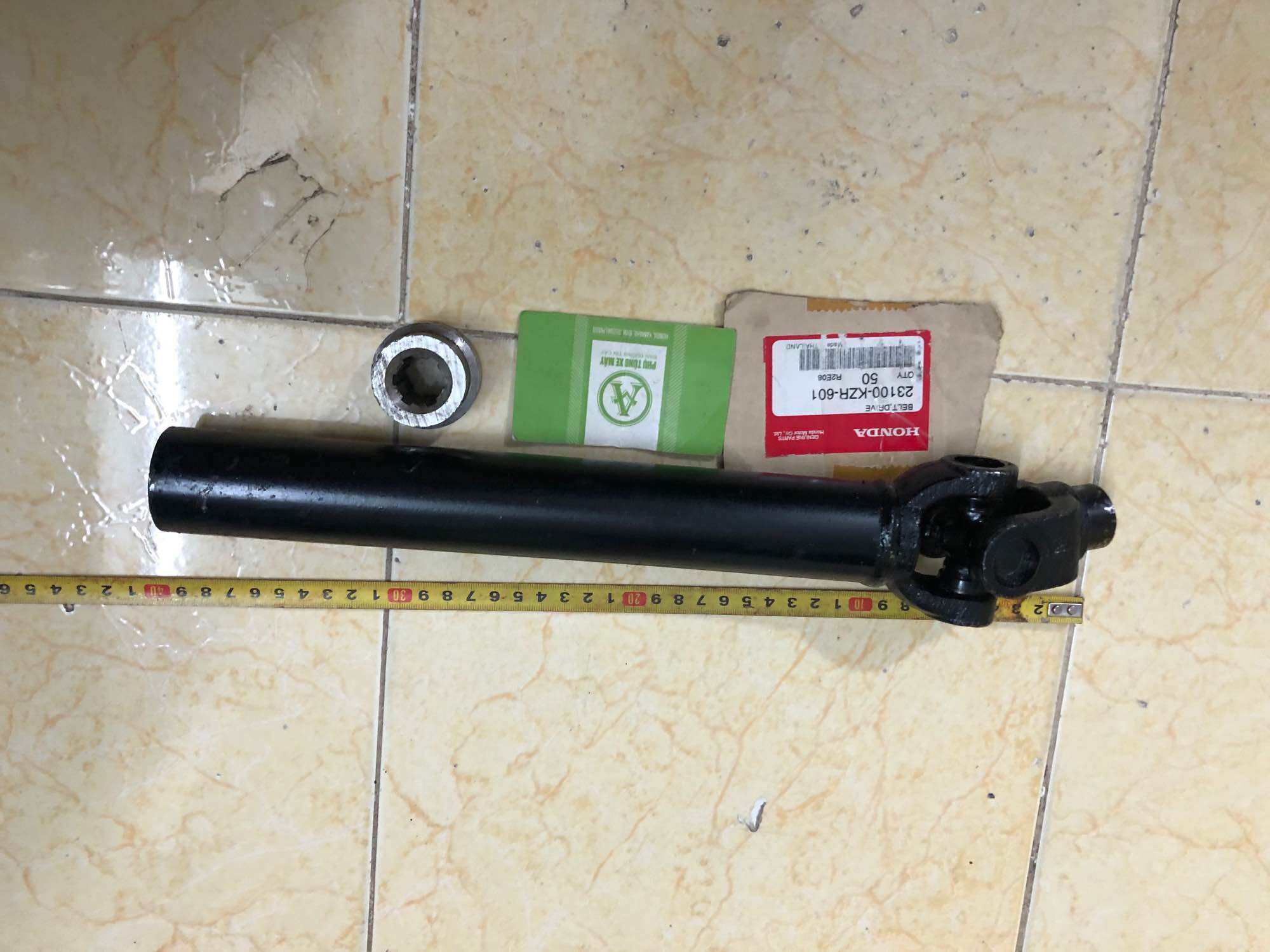 Trục láp ben gắn xe Lôi- xe ba gác dài 40cm ( có cục Lia )
