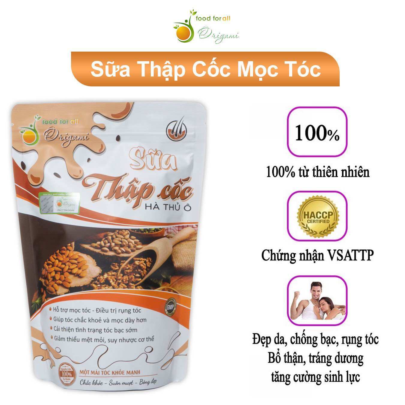 Thập Cốc Hà Thủ Ô Giúp Mọc Tóc Nhanh - Hỗ Trợ chống rụng tóc - bạc tóc - hói đầu