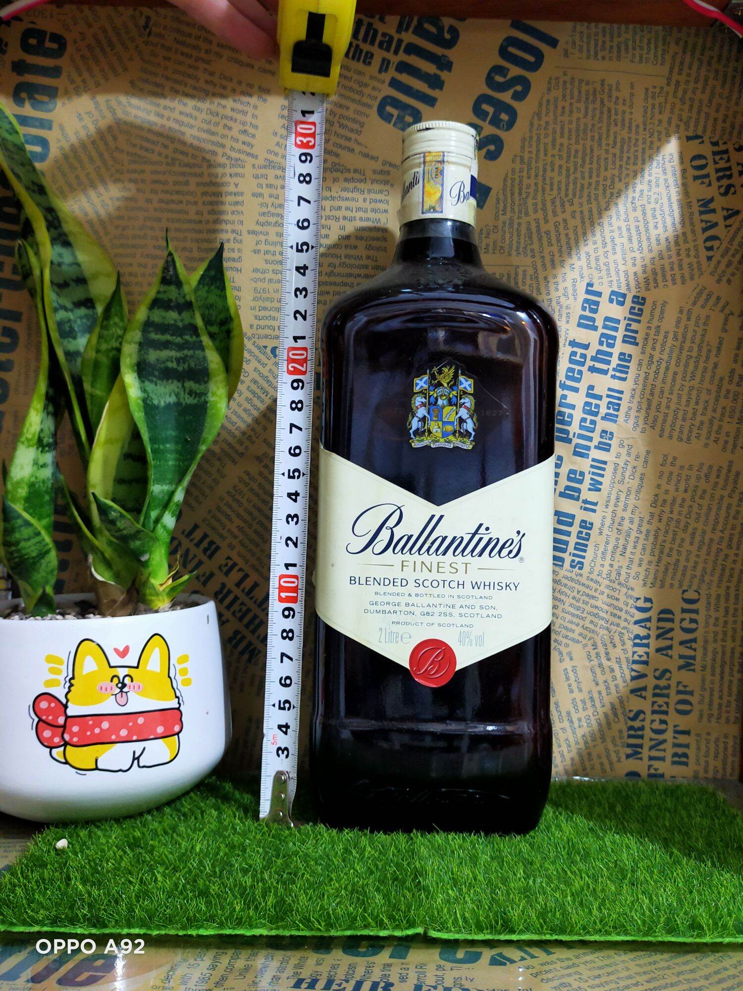 Vỏ chai thủy tinh màu Ballentine Finest dung tích 2L