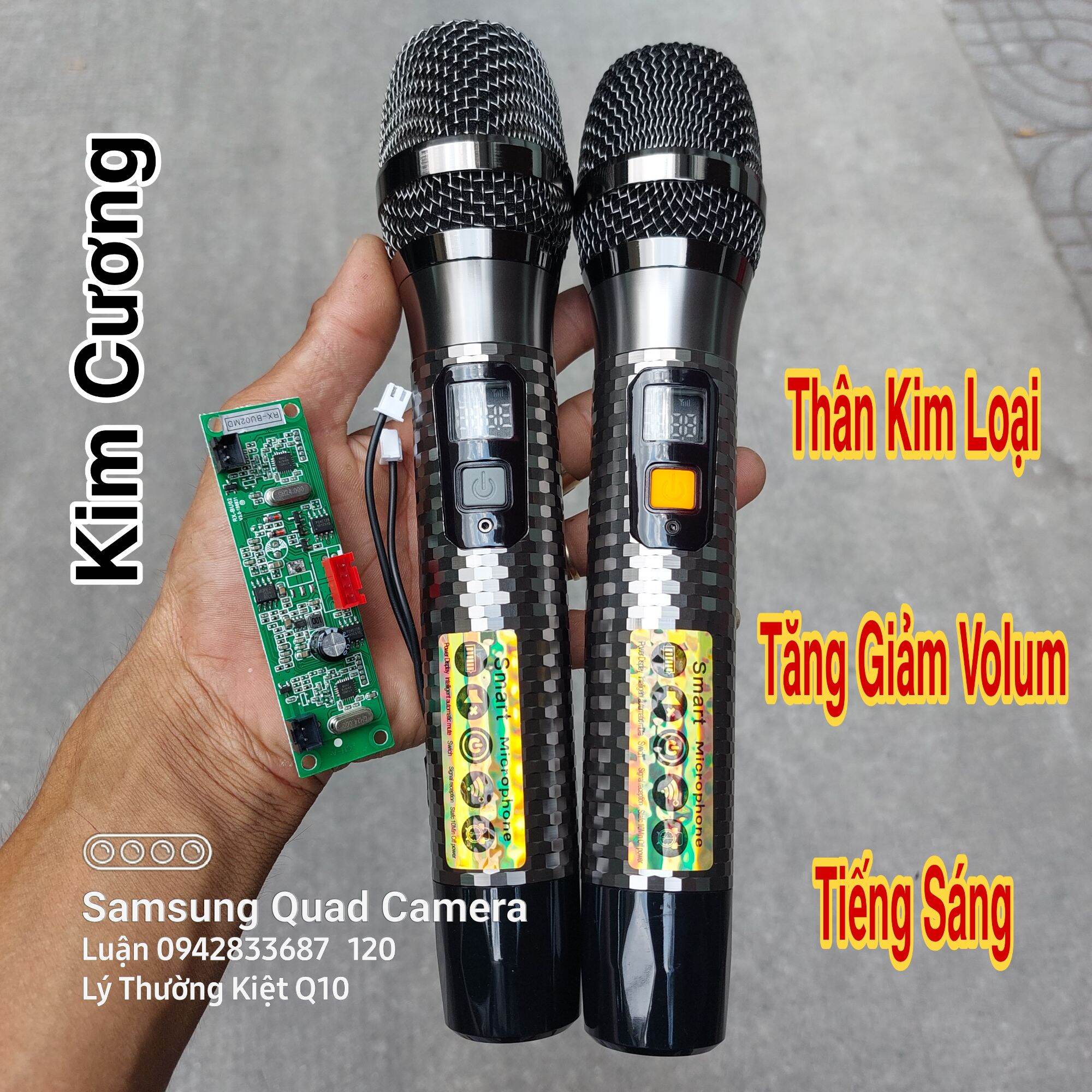 Micro kim cương uhf thân kim loại