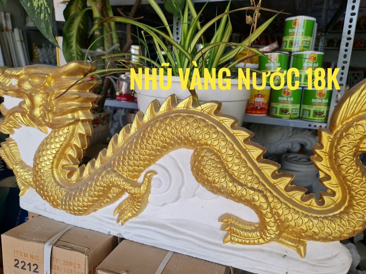 Sơn nhũ vàng 18K hệ nước