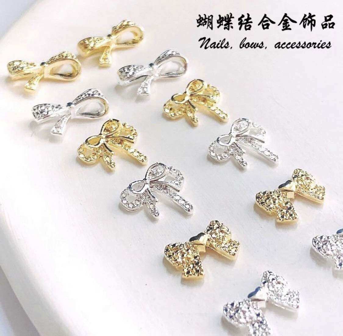 Set 10 charm kiểu trang trí móng tay quyến rũ