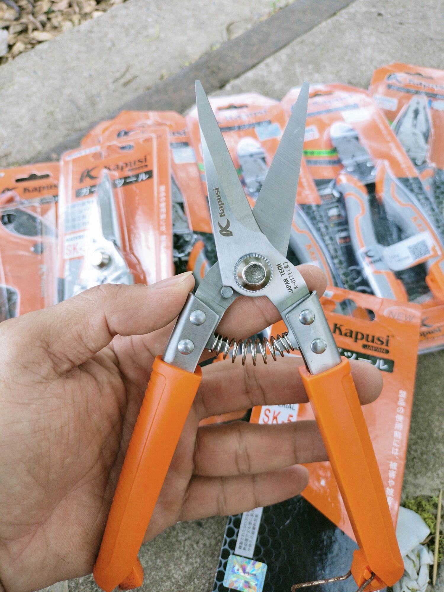Kéo cắt cành mũi nhọn hàng Nhật chính hãng, thép SK5 không gỉ