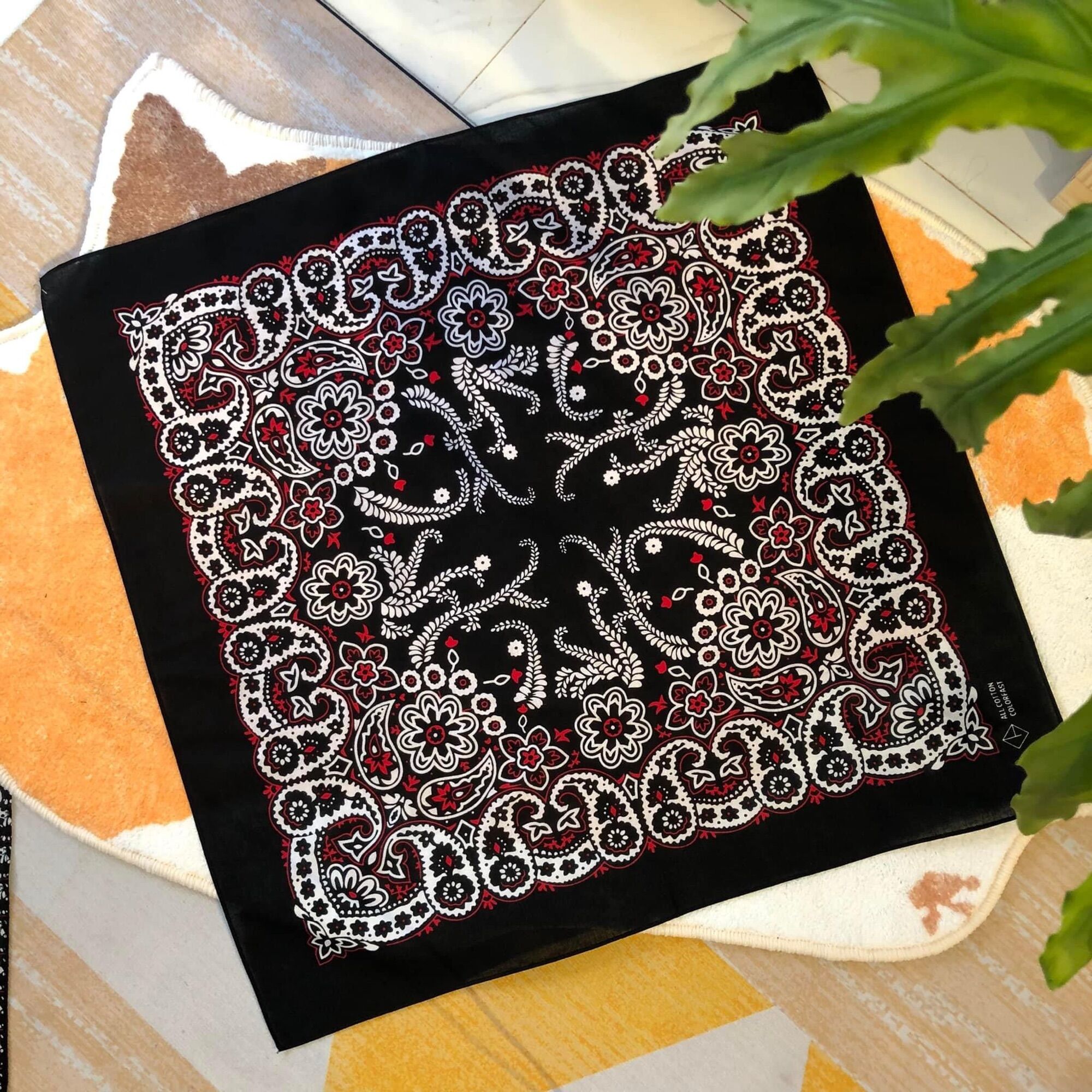 Khăn bandana cotton nhiều mẫu size 55x55cm - Maben - 5