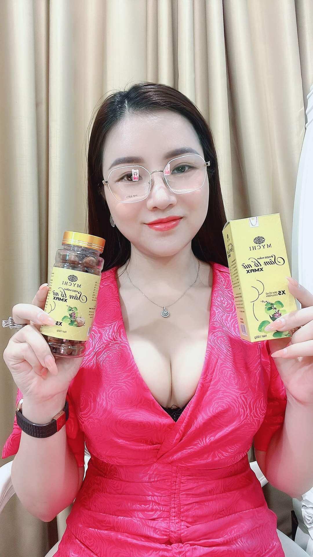 [Mua 4 hộp tặng thêm 1 hộp=5 hộp+dây đo] KẸO MẦM SÂM TỐ NỮ XMAX MYCHI THẢO MỘC 37