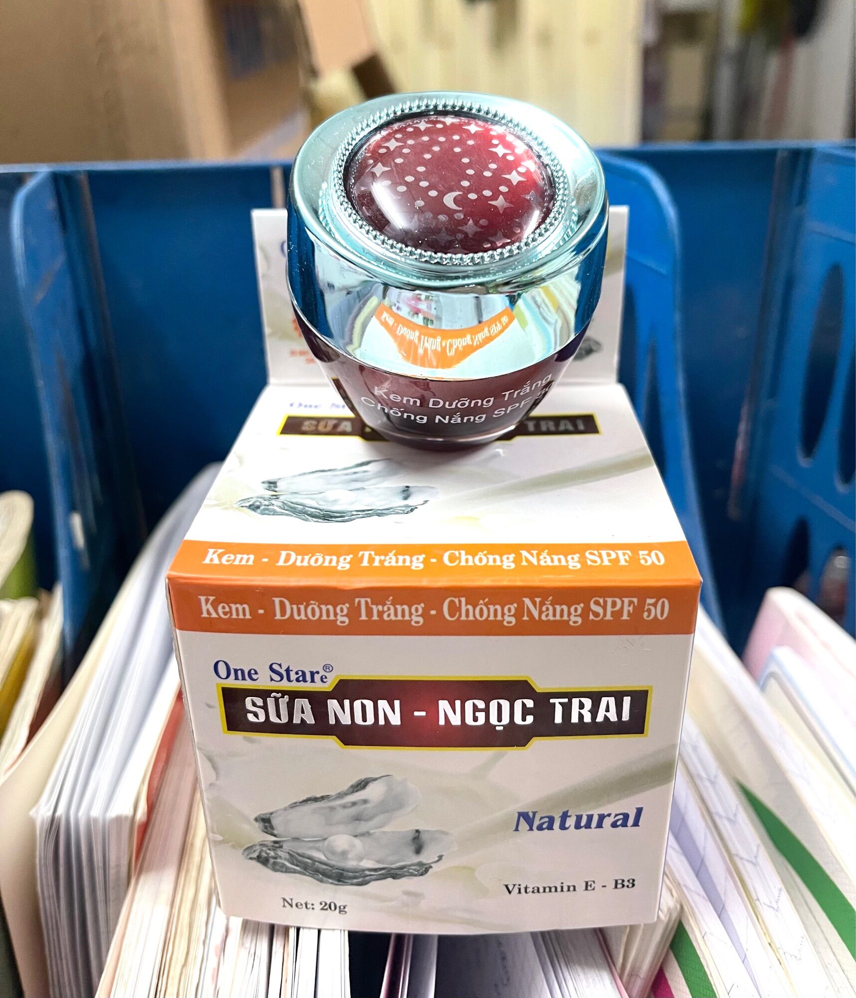 Kem sữa non ngọc trai dưỡng trắng chống nắng one star