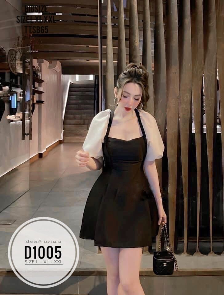 Bigsize 60- 90kg đầm phối tay tafta